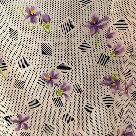 Dior Vintage Purple Floral Top - Picture 5 of 7